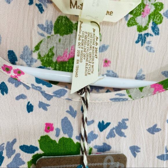 NWT Matilda Jane Like A Lady Pink Floral Crochet Tunic Blouse Small - Picture 9 of 15